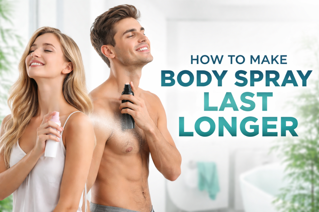 How to make body spray last longer How to Make Body Spray Last Longer A pleasant scent can boost confidence and leave a lasting impression throughout the day. Many people look for simple ways to keep their favorite aroma noticeable for a longer time, especially since light mists tend to fade faster than stronger perfumes. The good news is that a few small habits can make a big difference. Start with Clean and Moisturized Skin Freshly cleaned skin creates the perfect base for any scented product. After a shower, applying a light moisturizer helps hold the aroma in place. Well-hydrated skin keeps the scent noticeable for a longer period, while dry areas often cause it to disappear more quickly. Apply on Pulse Points Certain areas of the body naturally produce warmth, such as the neck, wrists, and behind the ears. Applying a light mist on these spots allows the scent to develop gradually and remain noticeable as you move throughout the day. Watch: How to Make Body Spray Last Longer 👉 https://www.youtube.com/watch?v=gywJB8N7rXE Spray on Clothes (Carefully) Fabric can help hold scent better than skin. A gentle mist on collars or sleeves can keep the aroma present for hours. However, delicate materials should be treated carefully to avoid any marks or damage. Try Layering Your Fragrance Using matching or similar scented products together can improve overall performance. For example, applying a lightly scented lotion before using your mist can help build a richer and more noticeable effect without becoming too strong. Watch: Make Any Fragrance Last All Day 👉 https://www.youtube.com/watch?v=ri6G0twIU-I Store It Properly Proper storage plays an important role in maintaining quality. Keeping your bottle away from heat, sunlight, and humidity helps preserve the original composition and ensures better results over time. Reapply When Needed Light mists naturally fade quicker than stronger options, so occasional reapplication is completely normal. Carrying a small bottle can help you stay fresh and confident throughout the day. Conclusion With a few easy adjustments, it’s possible to enjoy a fresh and appealing scent for much longer. Simple daily habits can turn a light application into a more noticeable and lasting presence.